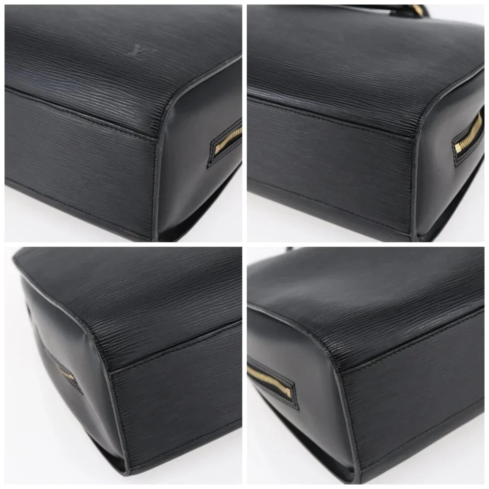LOUIS VUITTON Epi Sorbonne Business Bag Black M54512 LV Auth ep11032